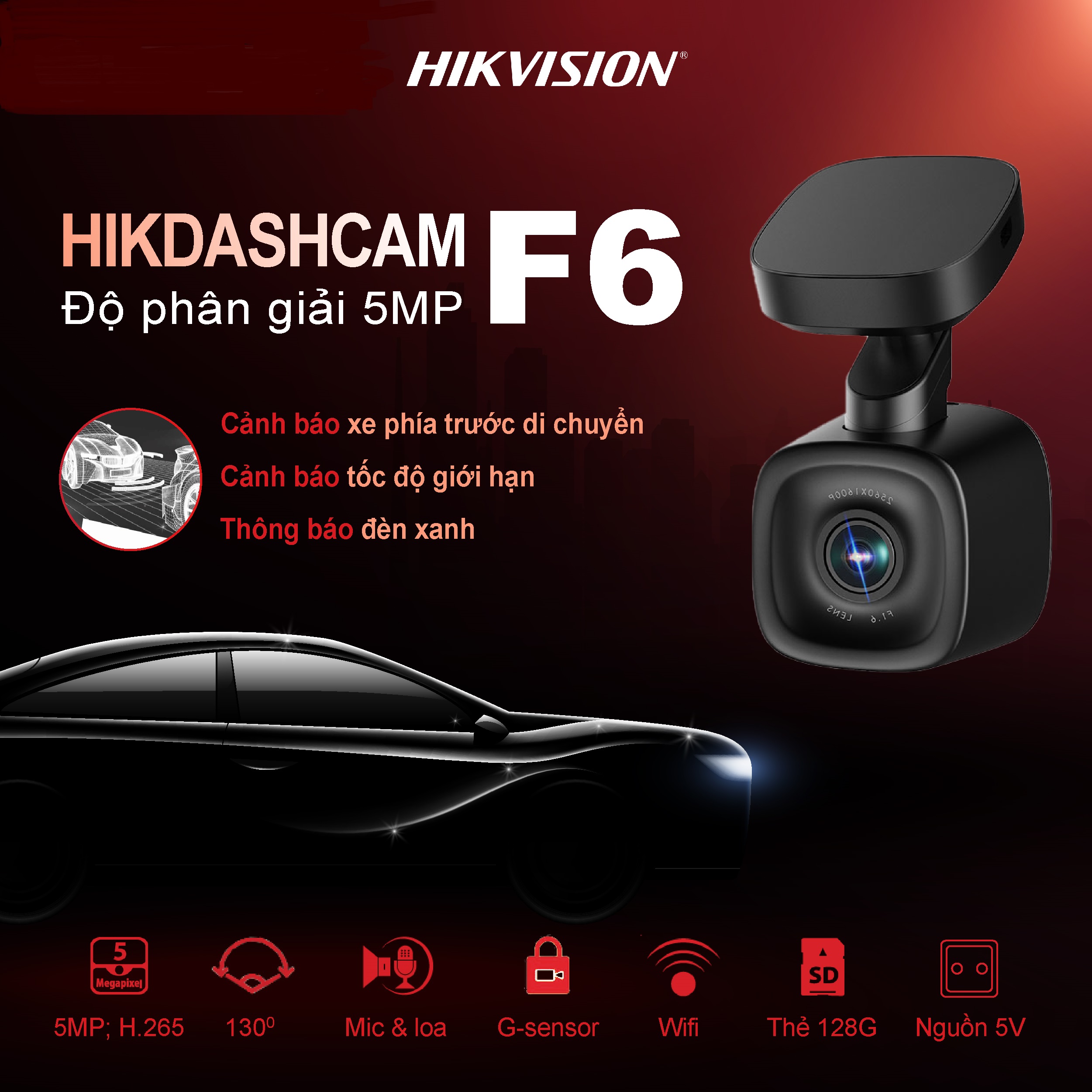 Bán Camera hành trình Hikvision F6S Chính Hãng