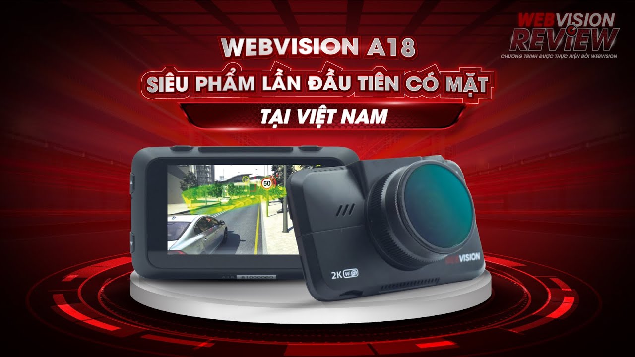 Bán Camera Hành Trình Webvision A18 Ghi Hình 2K