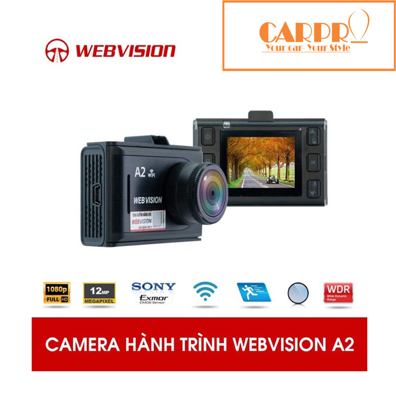 Bán Camera Hành Trình Webvision A2 Kết Nối Wifi toàn quốc