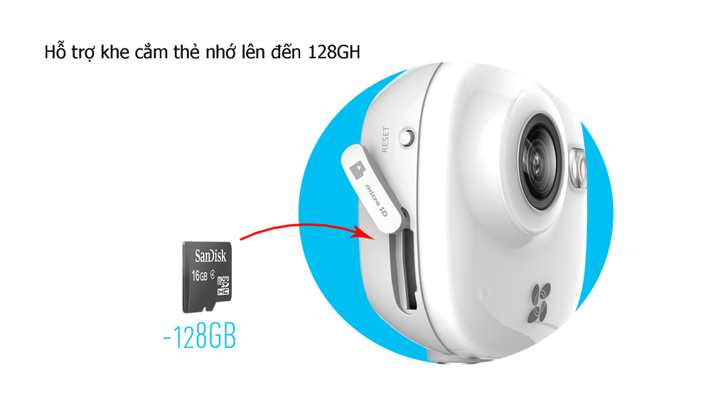 Đại lý phân phối Camera Wifi EZVIZ Mini Plus CS-CV200-A0-52WFR