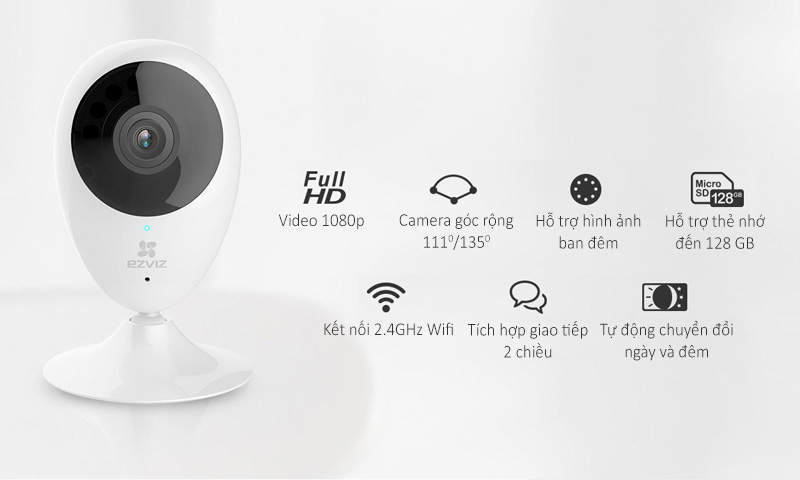 Phân phối Camera IP Wifi Ezviz C2C 1080p (CS-CV206)
