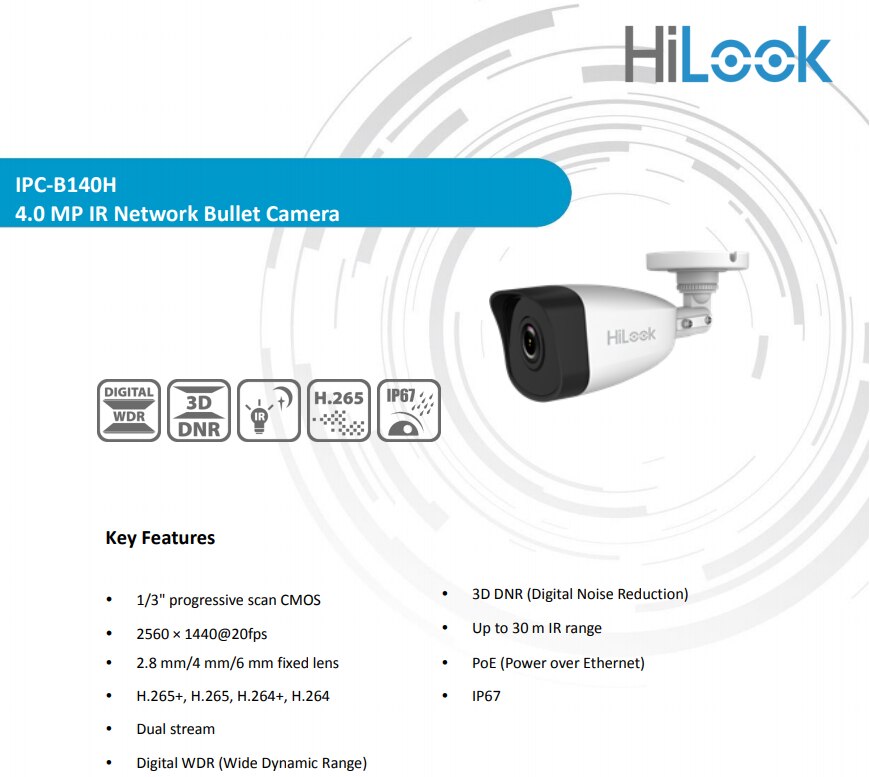 Lắp đặt Camera IP 4MP HiLook IPC-B140H