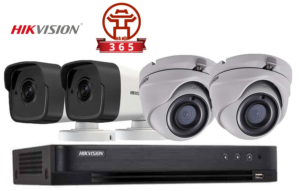 Mua, lắp đặt Bộ 4 Camera 3.0Mp Hikvision (Trong Nhà Hoặc Ngoài Trời) giá rẻ