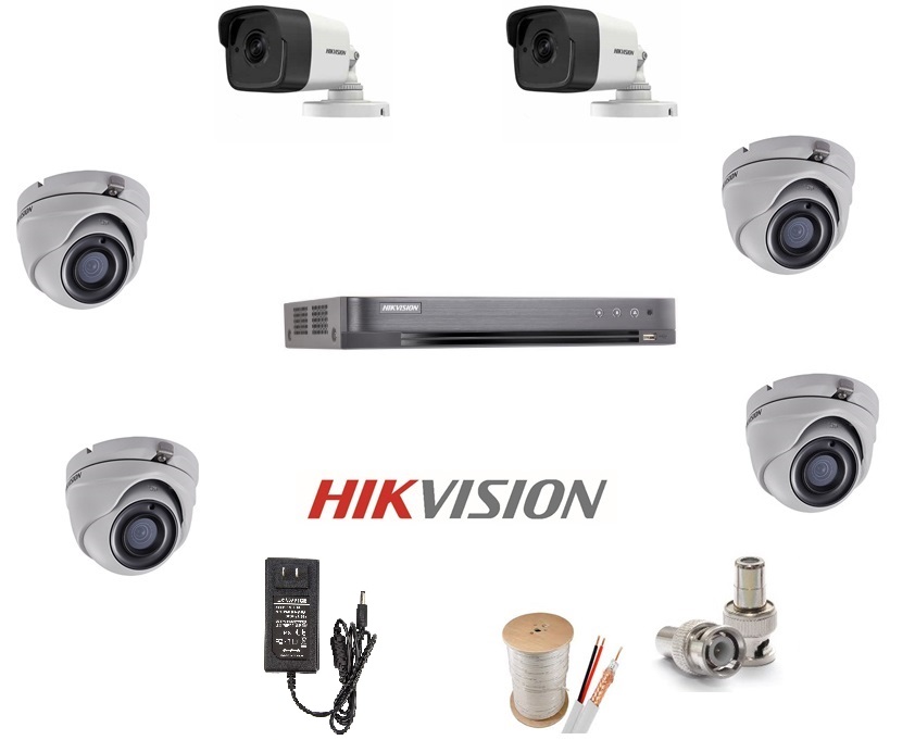 Mua, lắp đặt Bộ 6 Camera 3.0Mp Hikvision (Trong Nhà Hoặc Ngoài Trời) giá rẻ
