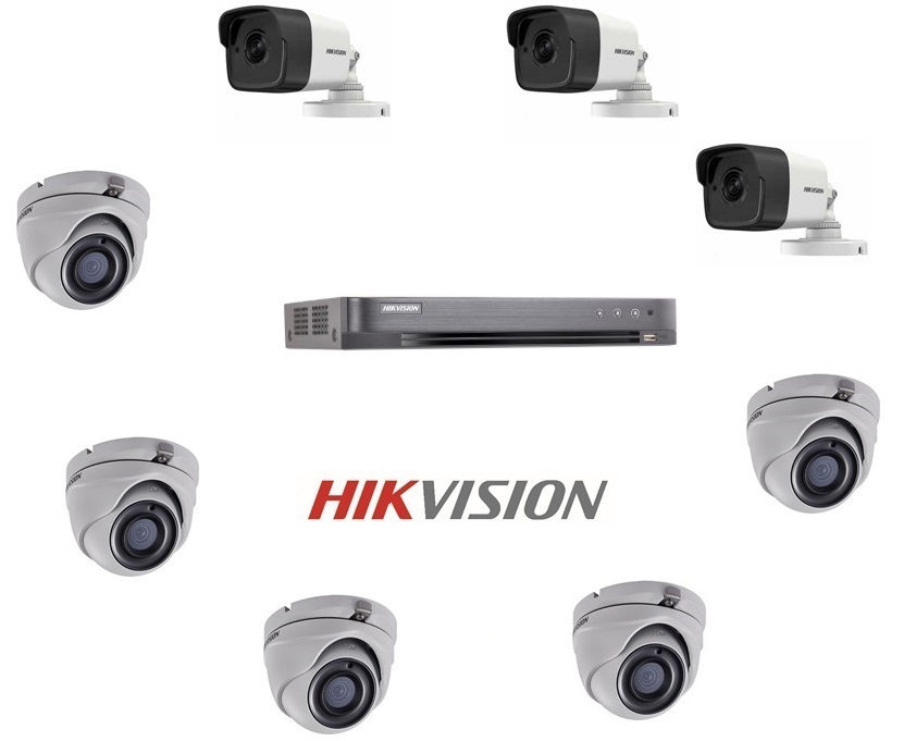 Mua, lắp đặt Bộ 8 Camera 3.0Mp Hikvision (Trong Nhà Hoặc Ngoài Trời)