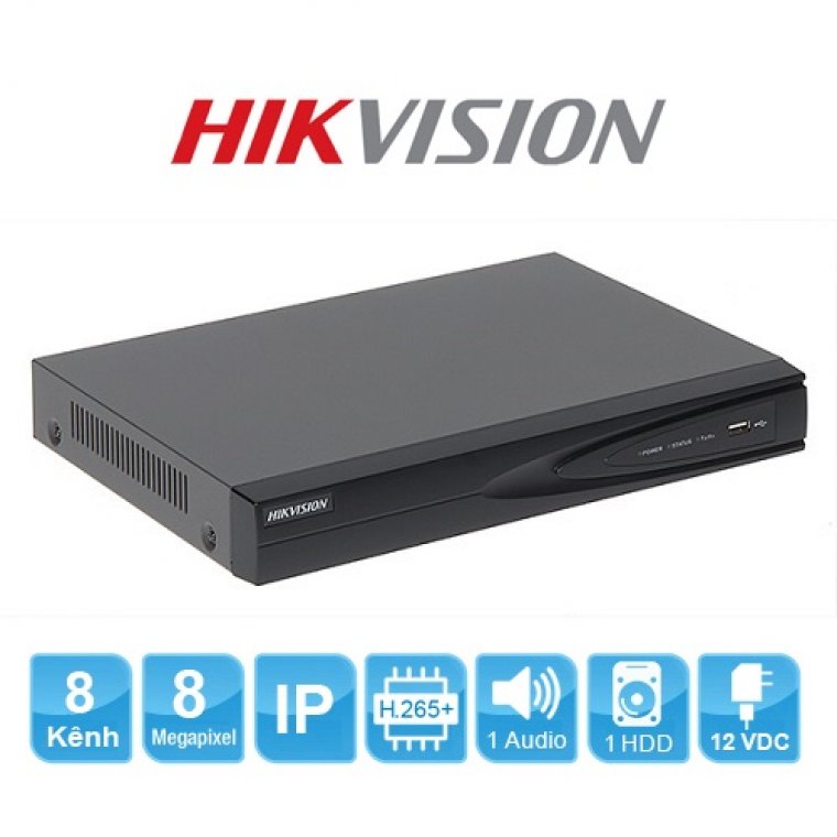 lắp đặt Đầu ghi hình IP HIKVISION DS-7608NI-K1(B)