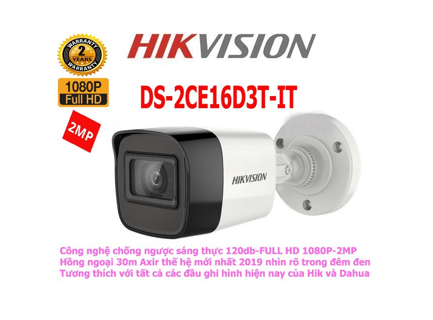 Mua Camera HDTVI Hikvision DS-2CE16D3T-IT ở đâu uy tín
