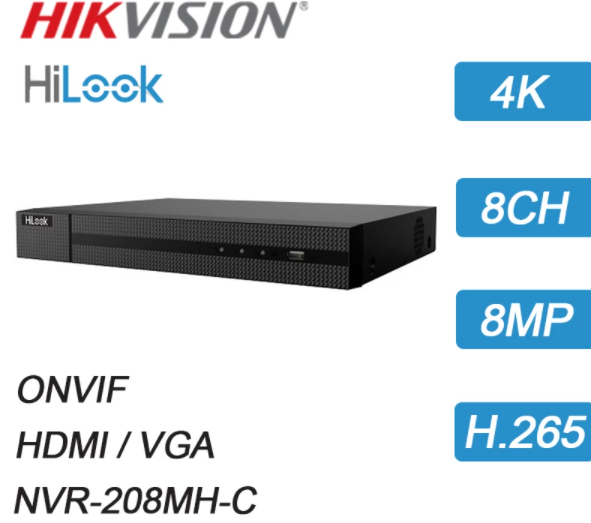 Lắp đặt Đầu ghi hình IP 8 kênh Hilook NVR-208MH-C