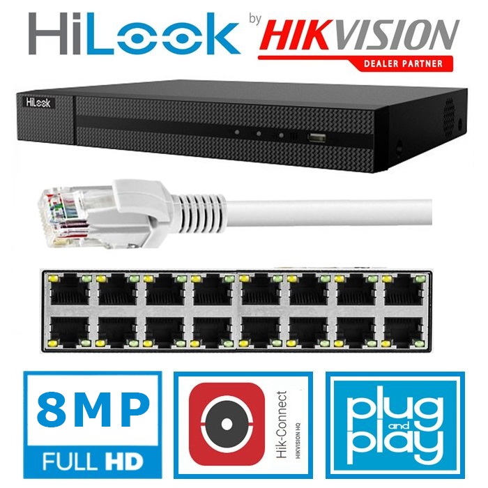 Lắp đặt Đầu ghi hình IP 16 kênh Hilook NVR-216MH-C/16P