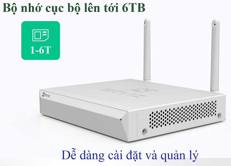 Lắp đặt Đầu ghi camera IP Ezviz 4 kênh CS-X5C-4APEC