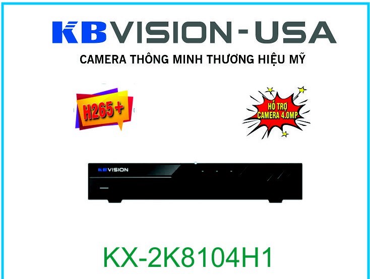 Lắp đặt Đầu ghi 4 kênh 5in1 KBVISION KX-2K8104H1