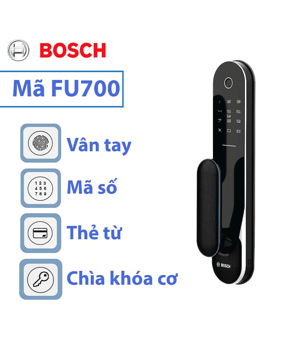 Dịch vụ lắp đặt khóa cửa điện tử Bosch FU700
