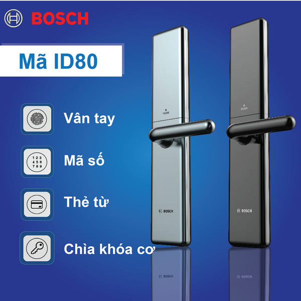 Dịch vụ lắp đặt khóa cửa điện tử Bosch ID80