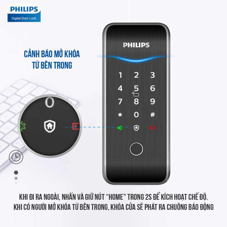 Lắp đặt Khóa cửa vân tay Philips 5100-5H khu vực Hà Nội