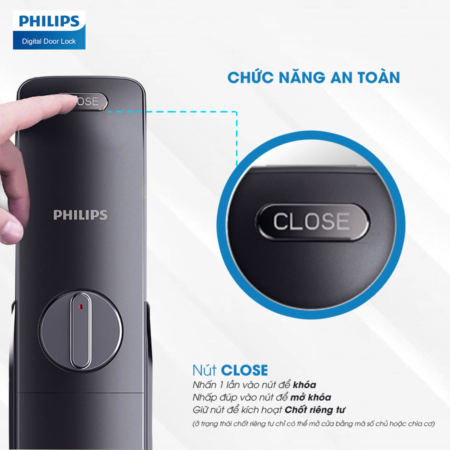 Lắp đặt khóa cửa điện tử Philips