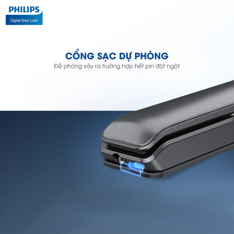 Lắp đặt khóa cửa vân tay Philips 9200 