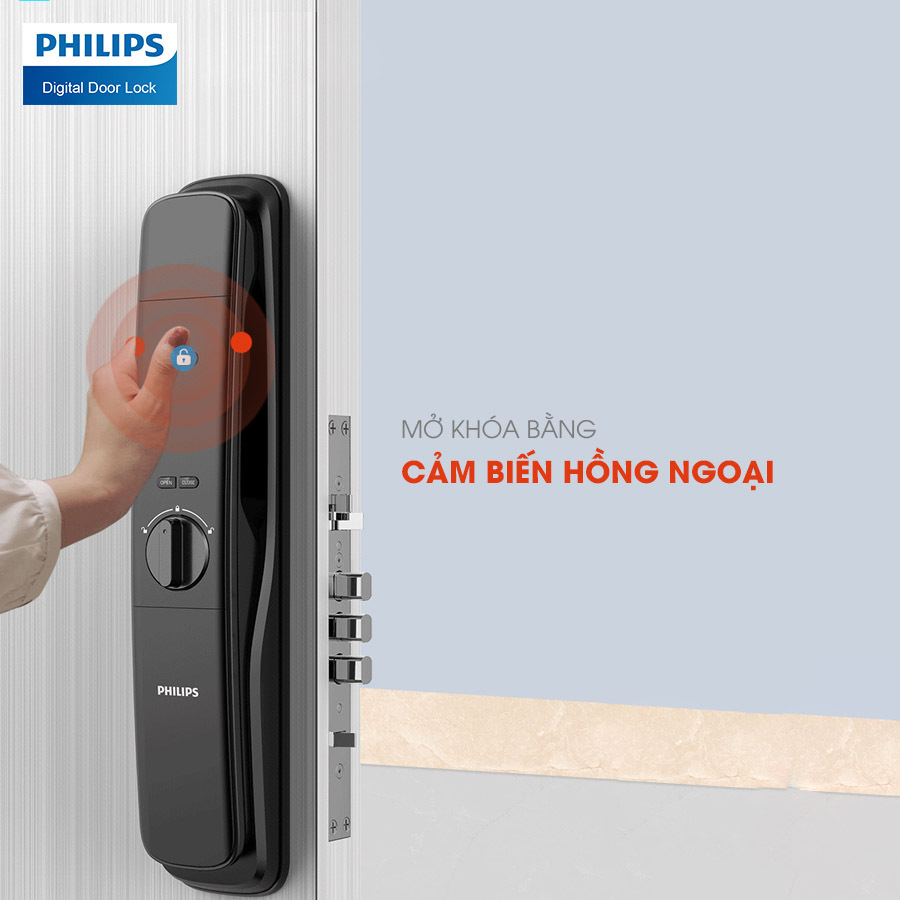 Lắp đặt khóa cửa vân tay Philips 