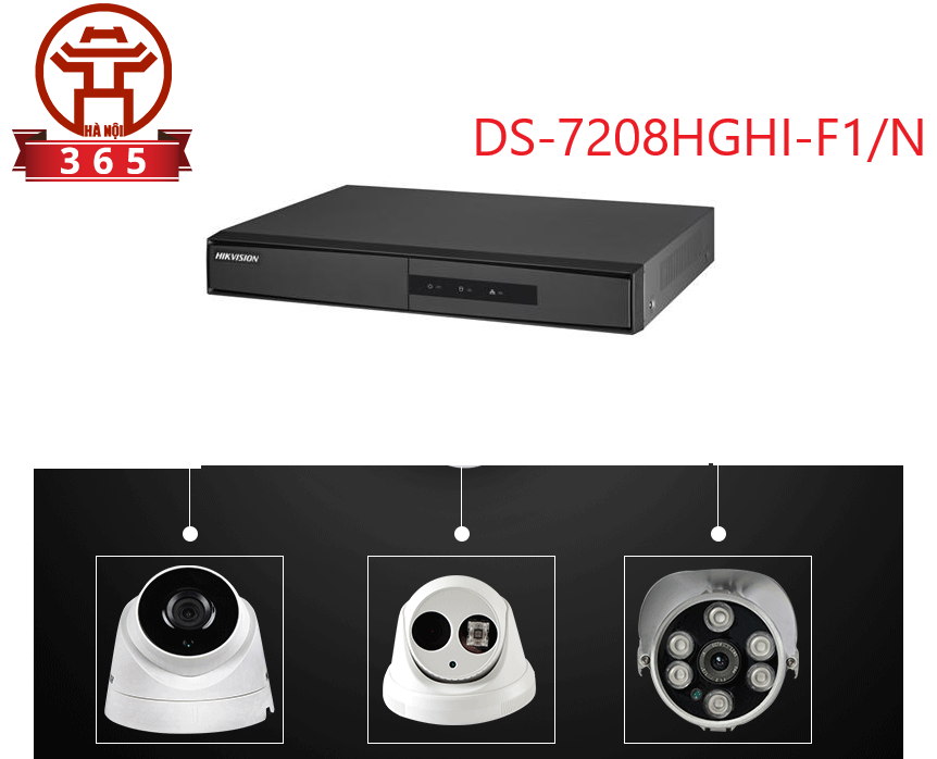 Lắp đặt, sửa chữa Đầu ghi hình HD-TVI HIKVISION DS-7208HGHI-F1/N uy tín