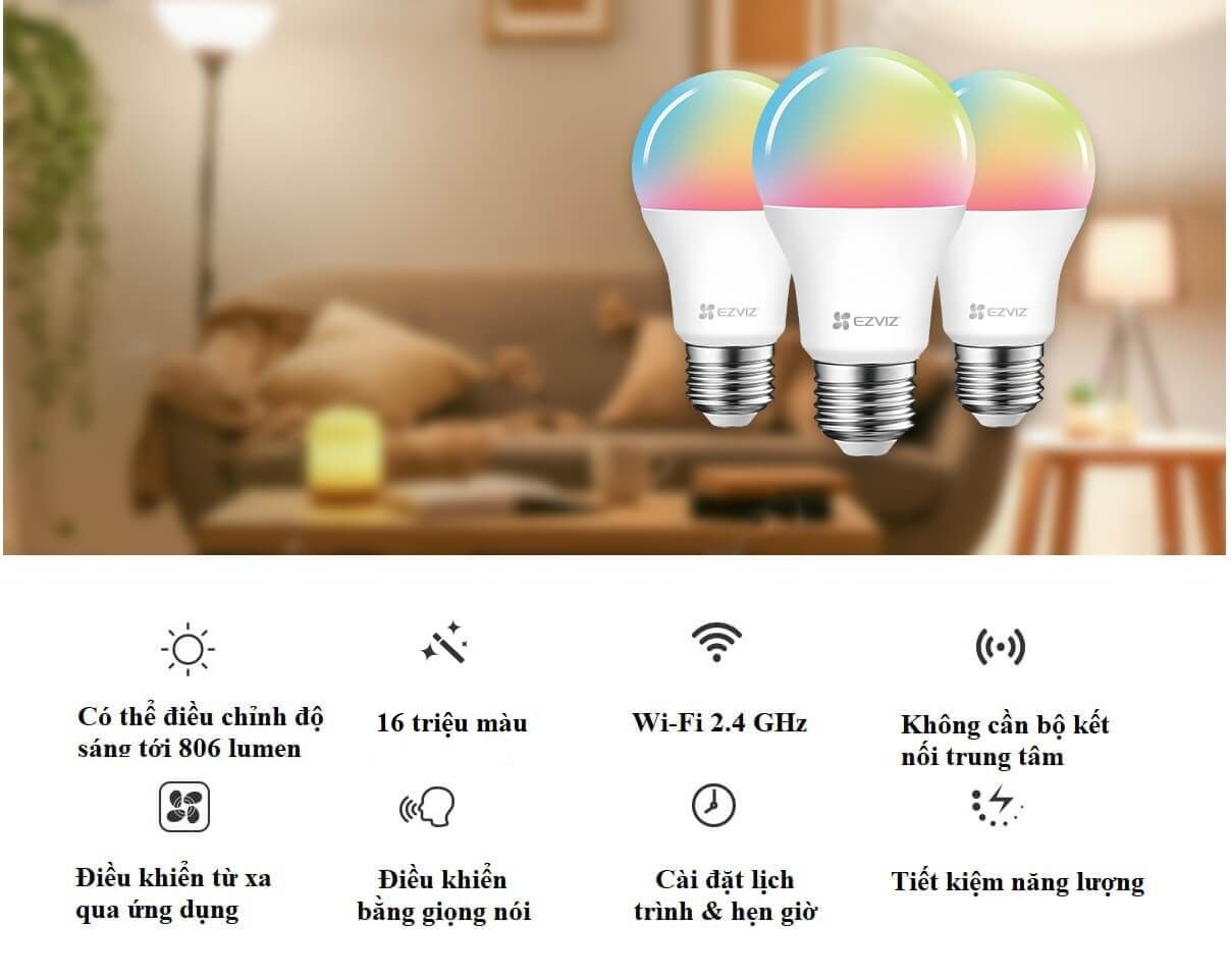 Bán Đèn LED thông minh EZVIZ CS-HAL-LB1-LCAW (LB1 Color Light) giá rẻ 