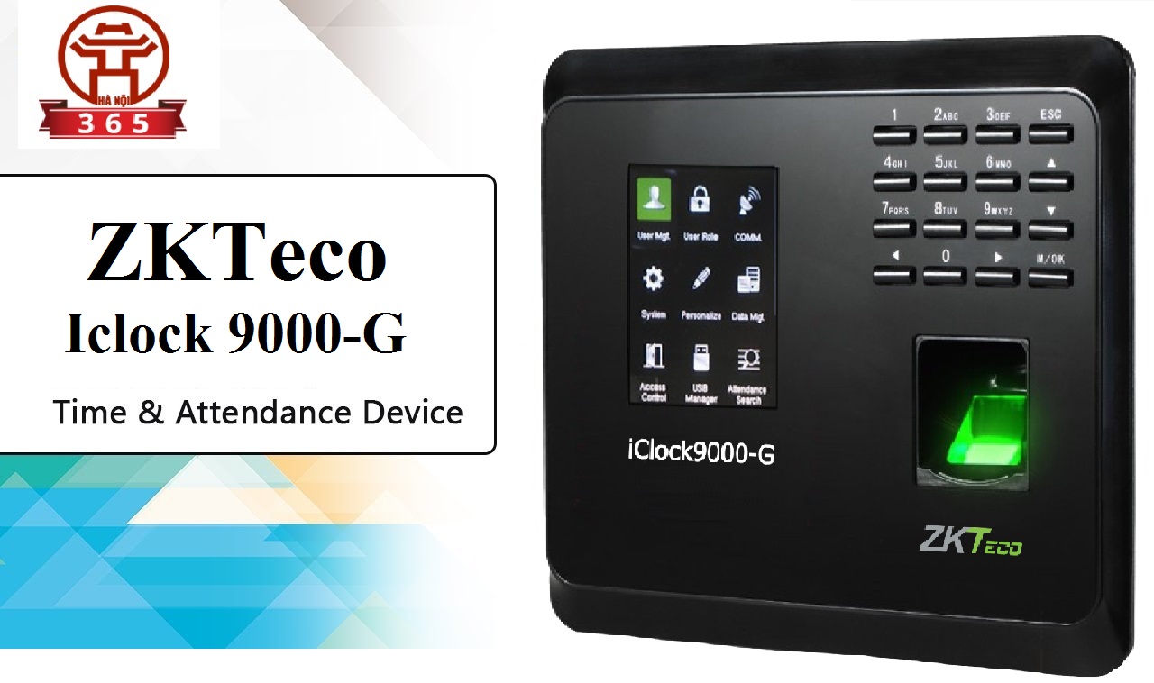 Lắp đặt Máy chấm công vân tay và thẻ Zkteco Iclock 9000-G giá rẻ