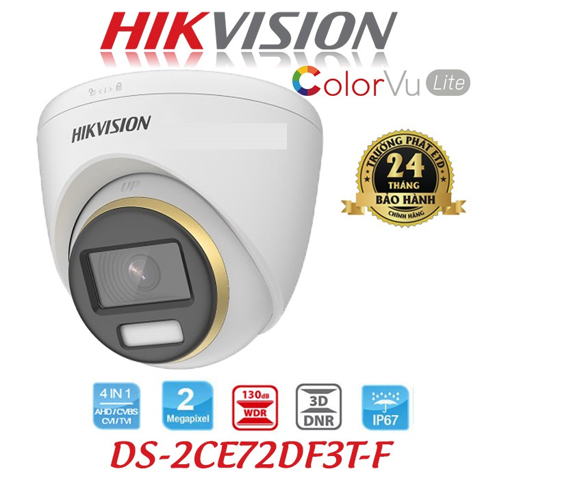 đại lý phân phối CAMERA HD-TVI HIKVISION DS-2CE72DF3T-F