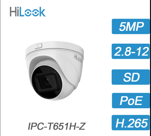 Bán Camera IP Dome 5MP Hilook IPC-T651H-Z