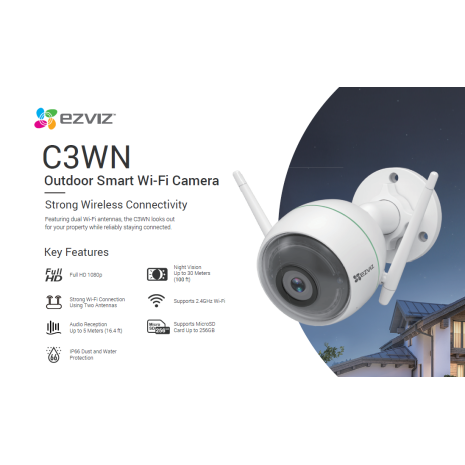 Bán Camera Wifi EZVIZ C3WN 1080P (CS-CV310-A0-1C2WFR) tại Hà Nội