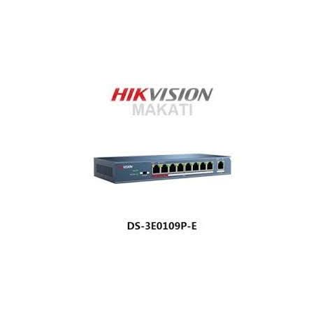 Đại lý phân phối Switch POE 8Port HIKVISION DS-3E0109P-E/M(B) chính hãng