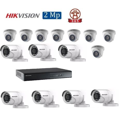 Mua Bộ 15 Camera 2.0Mp Hikvision (Trong Nhà Hoặc Ngoài Trời) uy tín giá rẻ