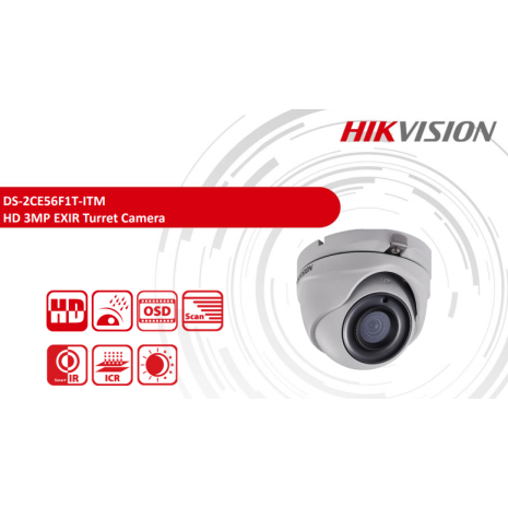 Mua, lắp đặt Bộ 2 Camera 3.0Mp Hikvision (Trong Nhà Hoặc Ngoài Trời) uy tín