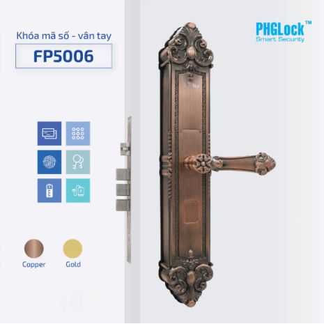Khóa cửa điện tử PHGLock FP5006 chính hãng giá rẻ