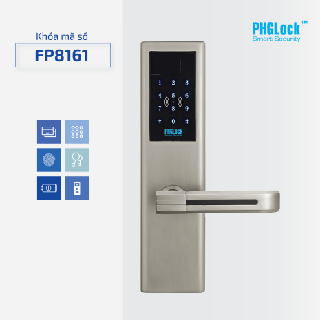 Lắp đặt Khóa cửa điện tử PHGLock FP8161 tại Hà Nội